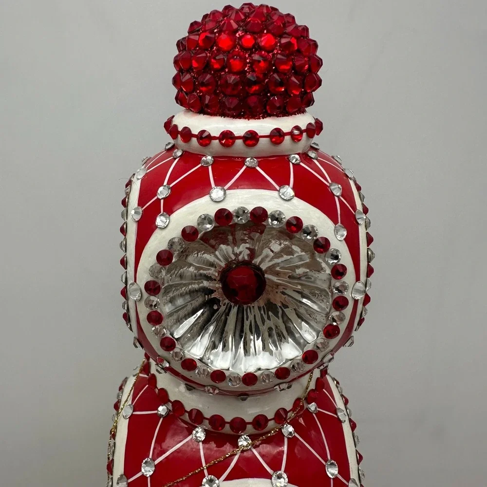 2012 PATRICIA BREEN MAJESTIC FINIAL RED CHRISTMAS‎ HOLIDAY 9.84